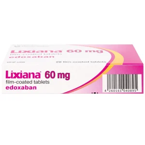 Thuốc Lixiana 60mg Daiichi-Sankyo phòng ngừa đột quỵ và cục máu đông (2 vỉ x 14 viên)