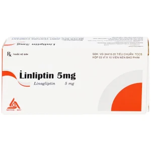 Thuốc Linliptin 5mg Meyer - BPC điều trị đái tháo đường típ 2 (3 vỉ x 10 viên)
