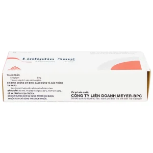 Thuốc Linliptin 5mg Meyer - BPC điều trị đái tháo đường típ 2 (3 vỉ x 10 viên)