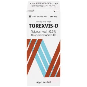 Thuốc nhỏ mắt Torexvis 0,3% Gia Nguyễn phòng và điều trị viêm và ngăn ngừa nhiễm khuẩn (5ml)