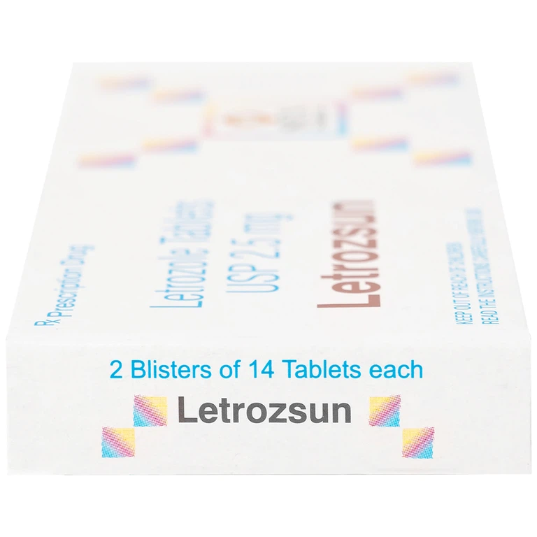 Thuốc Letrozsun 2.5mg Sun Pharma hỗ trợ điều trị ung thư vú (2 vỉ x 14 viên)