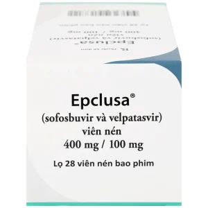 Thuốc Epclusa 400mg/100mg Gilead điều trị viêm gan C mãn tính (28 viên)