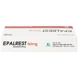 Thuốc Epalrest 50mg SaoKim Pharma phòng và điều trị biến chứng đái tháo đường (2 vỉ x 14 viên)