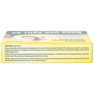 Viên uống An Thần Ngủ Ngon Tâm Bình hỗ trợ an thần, giúp dễ ngủ, ngủ ngon, giảm chứng mất ngủ (2 vỉ x 10 viên)