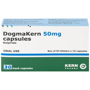 Thuốc DogmaKern 50mg capsules điều trị tâm thần phân liệt cấp và mạn tính (2 vỉ x 15 viên)
