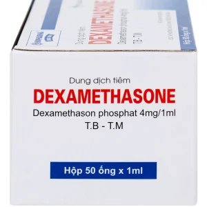 Dung dịch tiêm Dexamethasone 4mg/1ml điều trị trạng thái hen, bệnh dị ứng nặng, phản ứng sau truyền máu (50 ống)