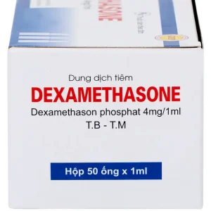 Dung dịch tiêm Dexamethasone 4mg/1ml điều trị trạng thái hen, bệnh dị ứng nặng, phản ứng sau truyền máu (50 ống)
