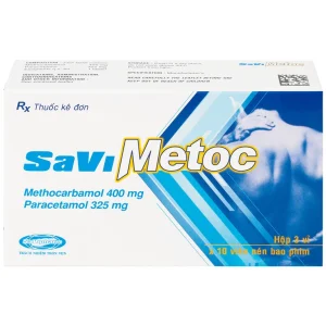 Thuốc SaViMetoc giảm đau do co thắt cơ (3 vỉ x 10 viên)