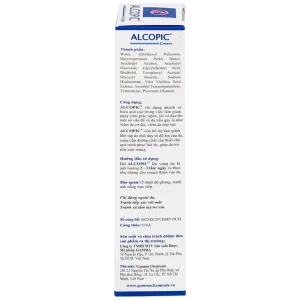 Kem Alcopic Gamma giảm ngứa, rát, đau do viêm da cơ địa, viêm da tiếp xúc (40ml)