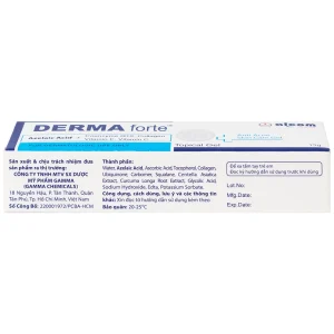 Gel Derma Forte Gamma hỗ trợ làm mờ sẹo, ngừa vết thâm, ngừa tái phát mụn, sạch bã nhờn trên da (15g)