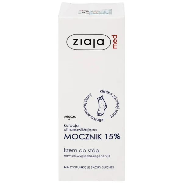 Kem mềm da Ziaja Med Mocznik 15% làm mềm, dưỡng ẩm, chăm sóc da khô (100ml)