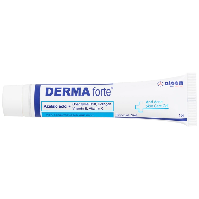 Gel Derma Forte Gamma hỗ trợ làm mờ sẹo, ngừa vết thâm, ngừa tái phát mụn, sạch bã nhờn trên da (15g)