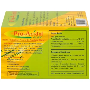 Thuốc Pro-Acidol Plus 50g Biopharco điều trị rối loạn tiêu hóa, viêm ruột, tiêu chảy, táo bón