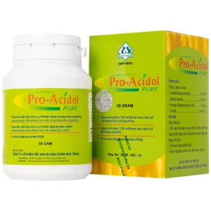 Thuốc Pro-Acidol Plus 50g Biopharco điều trị rối loạn tiêu hóa, viêm ruột, tiêu chảy, táo bón