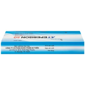 Thuốc A.Teperison 50 An Thiên Pharma điều trị thoái hóa cột sống cổ, bệnh mạch máu não (3 vỉ x 10 viên)