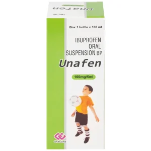 Dung dịch uống Unafen 100mg/5ml Gracure giảm đau, kháng viêm, hạ sốt (100ml)