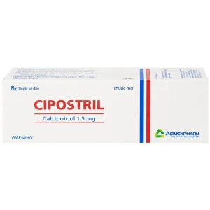 Thuốc mỡ Cipostril 1.5mg Agimexpharm điều trị tại chỗ vảy nến mảng mức độ nhẹ đến vừa (30g)