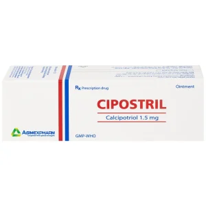 Thuốc mỡ Cipostril 1.5mg Agimexpharm điều trị tại chỗ vảy nến mảng mức độ nhẹ đến vừa (30g)