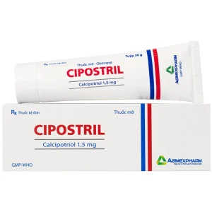 Thuốc mỡ Cipostril 1.5mg Agimexpharm điều trị tại chỗ vảy nến mảng mức độ nhẹ đến vừa (30g)