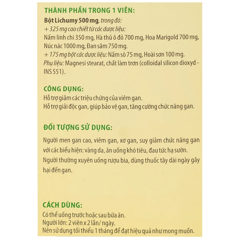 Viên nang cứng Naturenz Gold DHG Pharma hỗ trợ giảm các triệu chứng của viêm gan (100 viên)