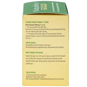 Viên nang cứng Naturenz Gold DHG Pharma hỗ trợ giảm các triệu chứng của viêm gan (100 viên)
