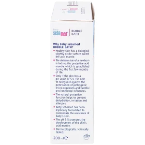 Sữa tắm Baby Sebamed Bubble Bath pH5.5 giúp làm sạch bụi bẩn bám trên da bé (200ml)
