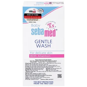 Sữa tắm gội dịu nhẹ toàn thân Baby Sebamed Gentle Wash pH5.5 giúp làm sạch bụi bẩn bám trên da bé (200ml)