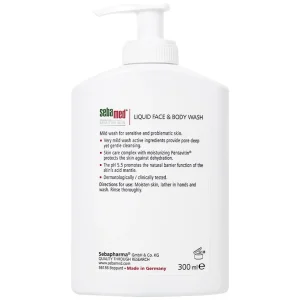 Sữa rữa mặt và tắm toàn thân Liquid Face & Body Wash Sebamed giúp làm sạch bụi bẩn, bã nhờn trên da (300ml)