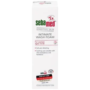 Dung dịch vệ sinh phụ nữ Intimate Wash Foam Sebamed giúp làm sạch dịu nhẹ đa vùng kín, giúp ngăn mùi hôi (200ml)