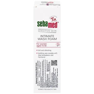 Dung dịch vệ sinh phụ nữ Intimate Wash Foam Sebamed giúp làm sạch dịu nhẹ đa vùng kín, giúp ngăn mùi hôi (200ml)