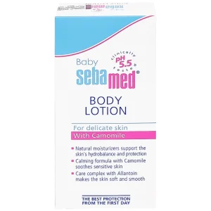 Sữa dưỡng ẩm toàn thân cho bé Baby Sebamed Body Lotion ph 5.5 giúp da không bị khô ráp, dưỡng ẩm toàn thân (200ml)