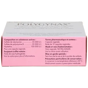 Viên đặt âm đạo Polygynax Innothera Chouzy điều trị viêm âm đạo, âm hộ - âm đạo (2 vỉ x 6 viên)