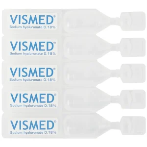 Dung dịch nhỏ mắt Vismed TRB Chemedica dùng cho khô mắt hoặc tổn thương bề mặt nhãn cầu (20 ống x 0.3 ml)