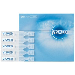 Dung dịch nhỏ mắt Vismed TRB Chemedica dùng cho khô mắt hoặc tổn thương bề mặt nhãn cầu (20 ống x 0.3 ml)