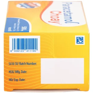 Viên nén Paracetamol Choay 500mg Sanofi điều trị triệu chứng đau từ nhẹ đến vừa, sốt (10 vỉ x 10 viên)