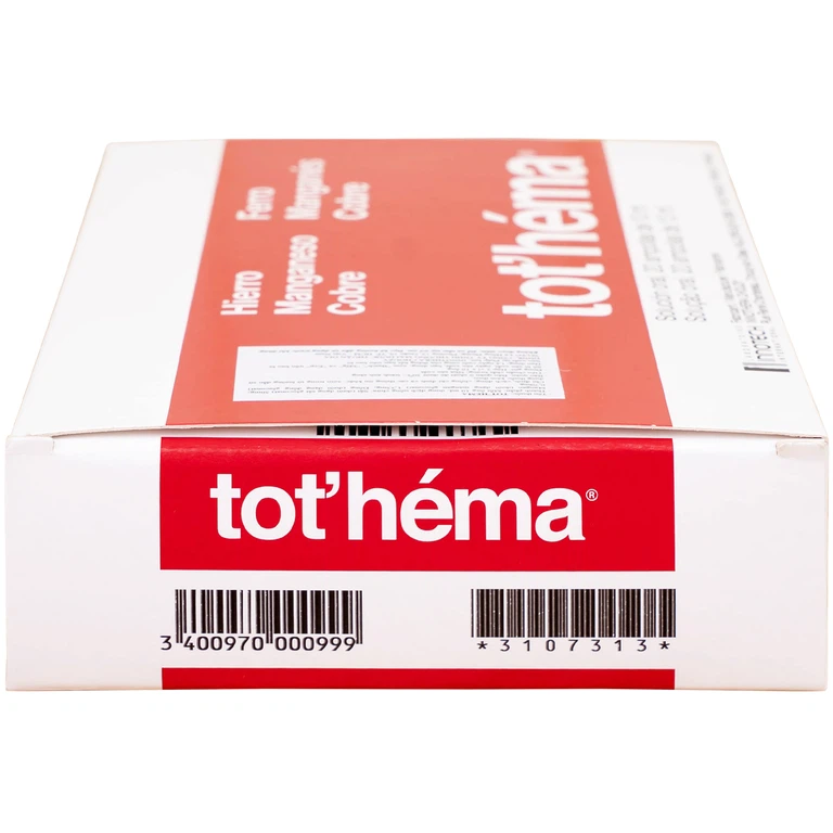 Dung dịch Tot'héma Innothera điều trị thiếu máu do sắt (2 vỉ x 10 ống x 10ml)