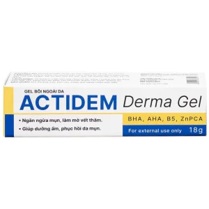 Gel Actidem Derma giúp ngăn ngừa mụn, làm mờ vết thâm (18g)