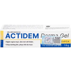 Gel Actidem Derma giúp ngăn ngừa mụn, làm mờ vết thâm (18g)