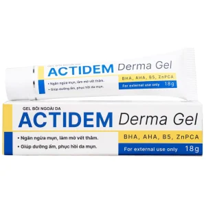 Gel Actidem Derma giúp ngăn ngừa mụn, làm mờ vết thâm (18g)