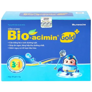 Cốm vi sinh Bioacimin Gold Meracine cân bằng hệ vi sinh đường ruột, giảm nguy cơ rối loạn tiêu hóa (30 gói)