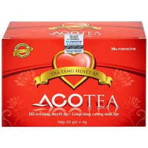 Trà tăng huyết áp Acotea 4g Meracine hỗ trợ điều trị huyết áp thấp, tăng cường sinh lực (20 gói)