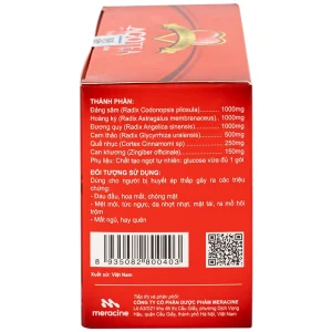 Trà tăng huyết áp Acotea 4g Meracine hỗ trợ điều trị huyết áp thấp, tăng cường sinh lực (20 gói)