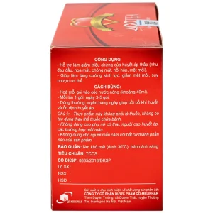 Trà tăng huyết áp Acotea 4g Meracine hỗ trợ điều trị huyết áp thấp, tăng cường sinh lực (20 gói)