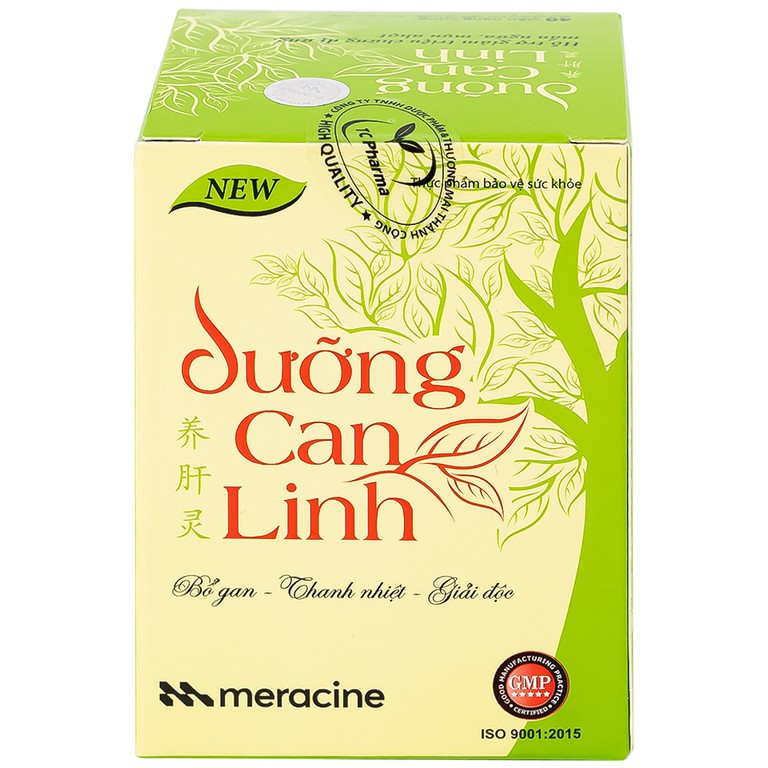 Viên uống Dưỡng Can Linh Meracine bổ gan, tăng cường bảo vệ gan (40 viên)