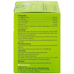 Viên uống Dưỡng Can Linh Meracine bổ gan, tăng cường bảo vệ gan (40 viên)