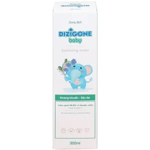 Dung dịch Dizigone Baby Sanitizing Water Terrapharm giúp làm sạch, kháng khuẩn, làm dịu da (300ml)