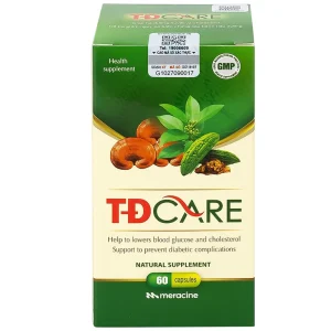 Viên uống TĐCare Meracine giúp hạ đường huyết và cholesterol (60 viên)