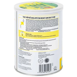 Sữa tăng cân Appeton Weight Gain hương Vani giúp tăng cân hiệu quả và khỏe mạnh (450g)