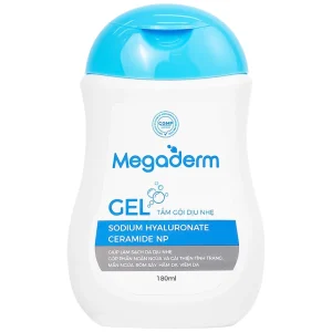 Gel tắm gội dịu nhẹ Megaderm CVI Đức Phúc Pharma làm sạch dịu nhẹ, chăm sóc và bảo vệ da (180ml)