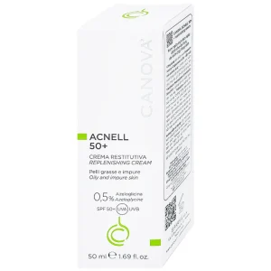 Kem ngừa mụn ban ngày Canova Acnell 50+ giúp chăm sóc và dưỡng ẩm cho da bị mụn, da kích ứng và da nhạy cảm (50ml)